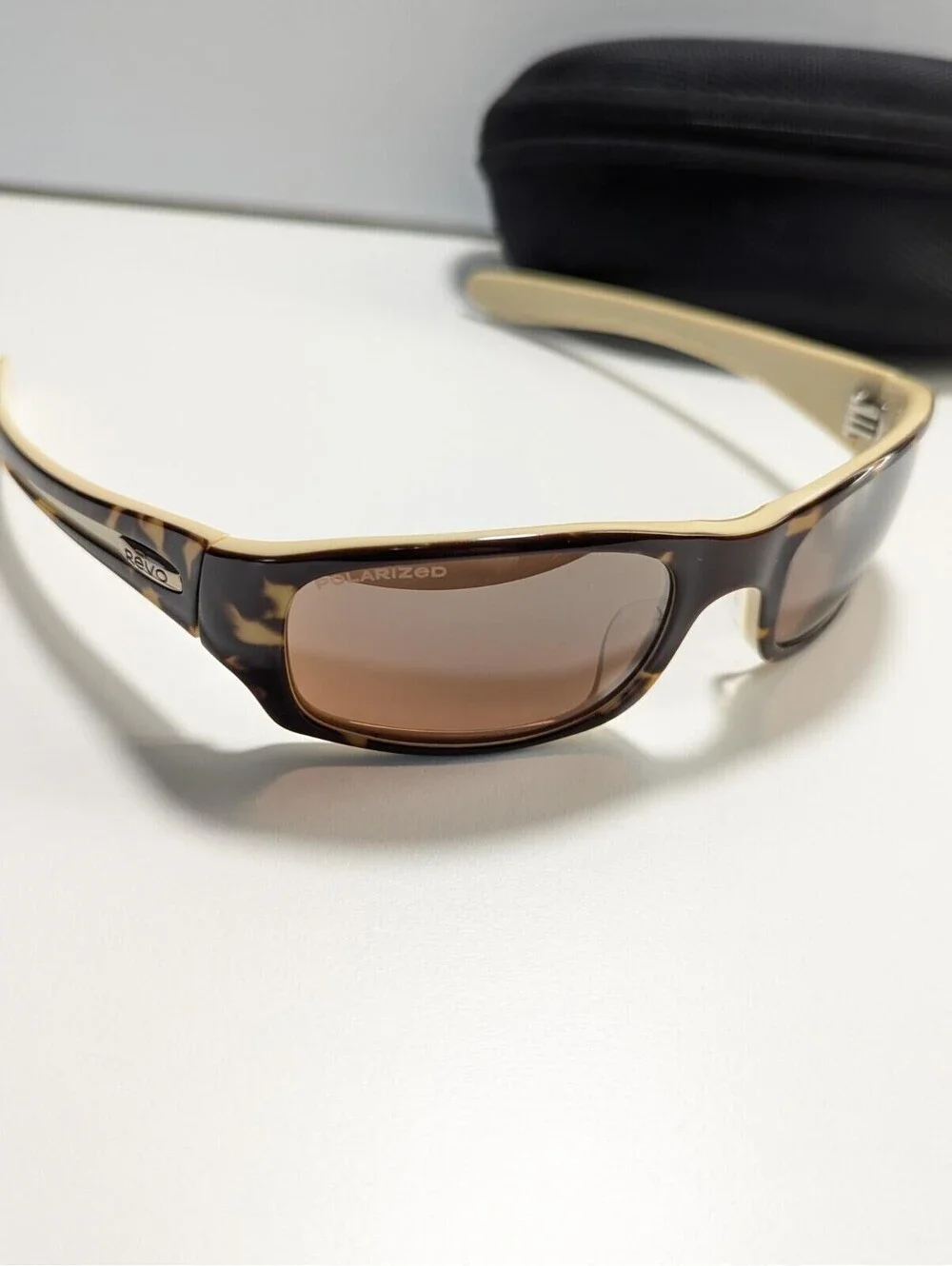 Revo Sunglasses Re2043-03 Checkpoint 125 Polarized Tortoise And Tan
